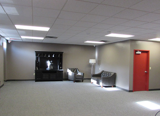 Inside-view of the Etain medical cannabis dispensary in Albany, New York.