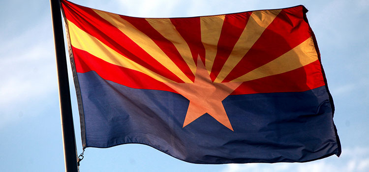 The Arizona state flag.