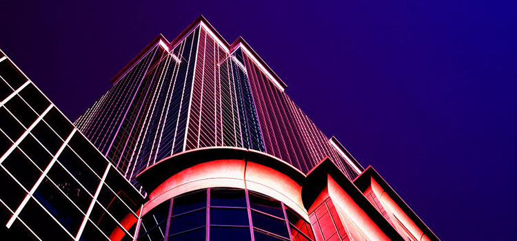 Skyscraper in Docklands, Melbourne, Australia.