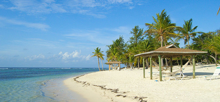 A beach-side getaway on the Cayman Islands.