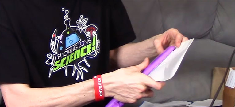 YouTube screenshot of the rosin technique being demonstrated.
