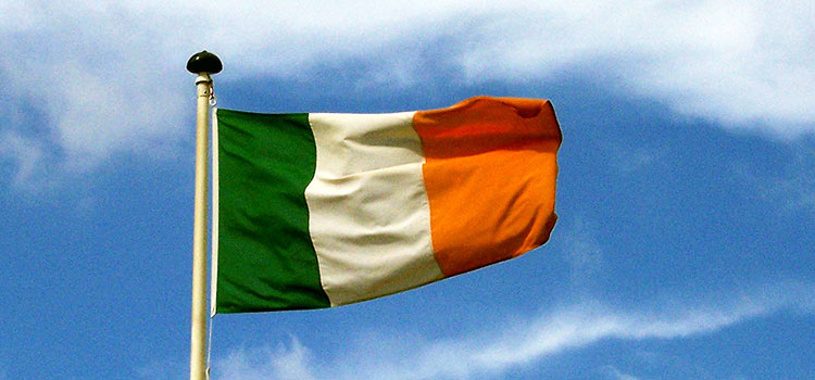 The flag of Ireland.