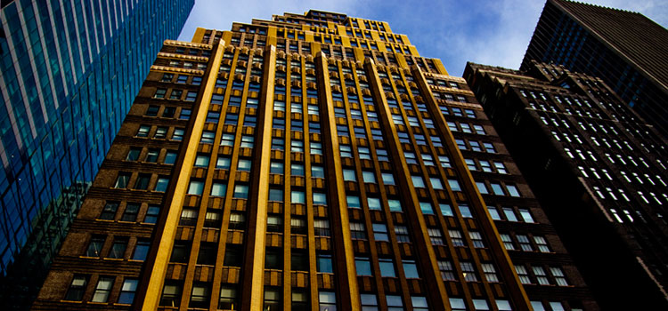 Building in New York City, New York.