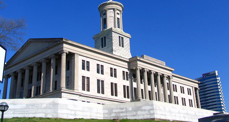 The capitol building of Tennessee.