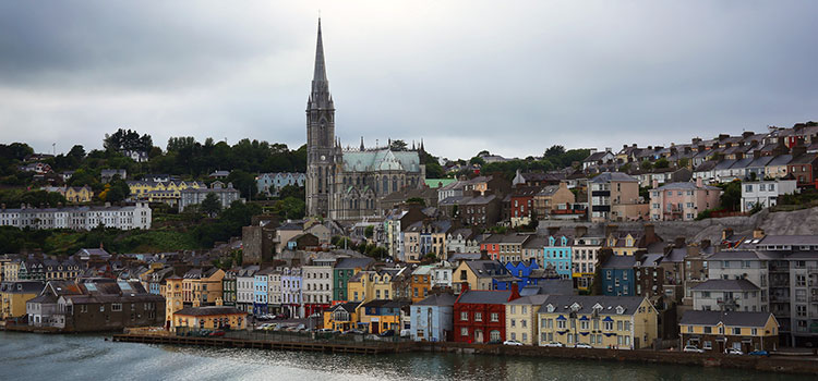 Cobh Ireland, a city on Ireland's southern coast.