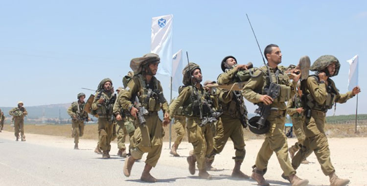Soldiers celebrating in Israel.