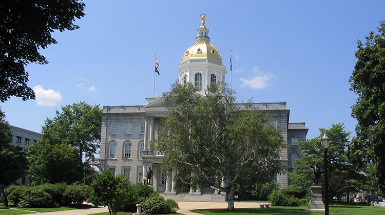 The New Hampshire capitol building in Concord, New Hampshire.