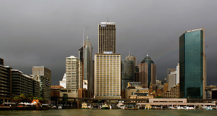 City skyline in Sydney, Australia.