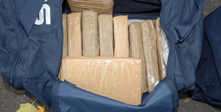 Bricks of cocaine seized by law enforcement.