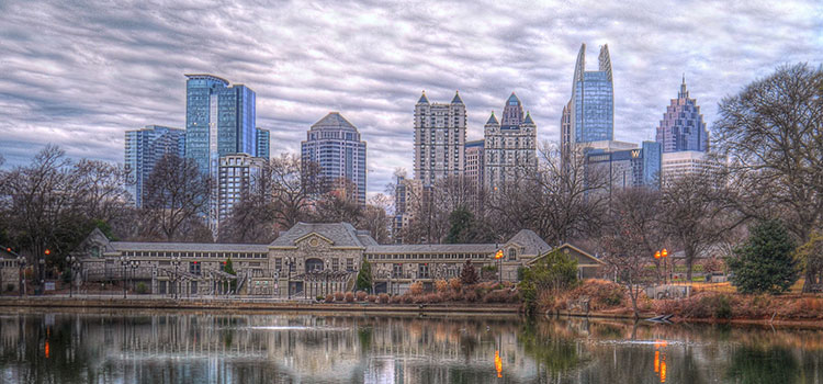 Picture of the Atlanta, Georgia city skyline.