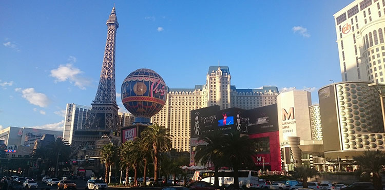 The Eiffel tower in Las Vegas.