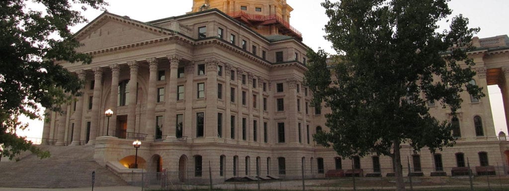 The Kansas Capitol Building in Topeka, Kansas.