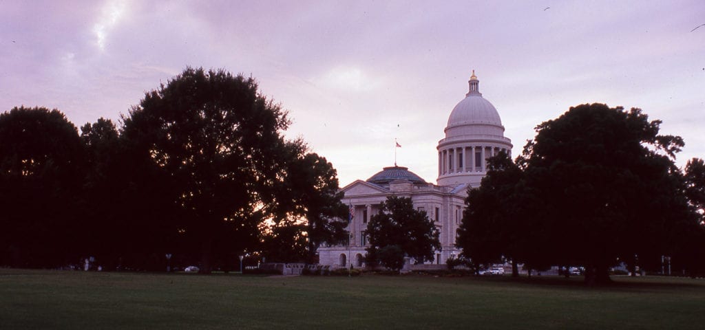 The Arkansas State Capitol in Little Rock, Arkansas.