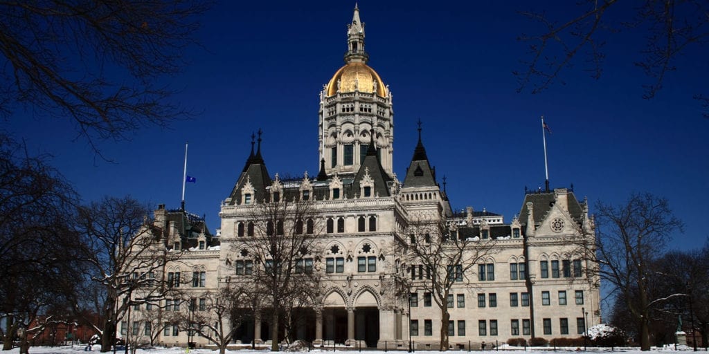 The Connecticut Capitol Building in Hartford, Connecticut.