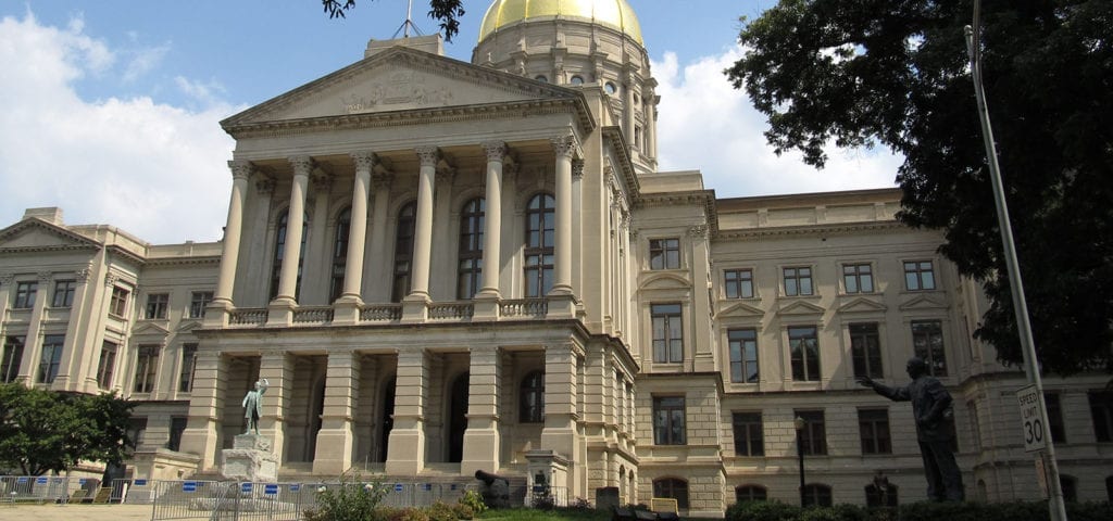 The Georgia Capitol Building in Atlanta, Georgia.