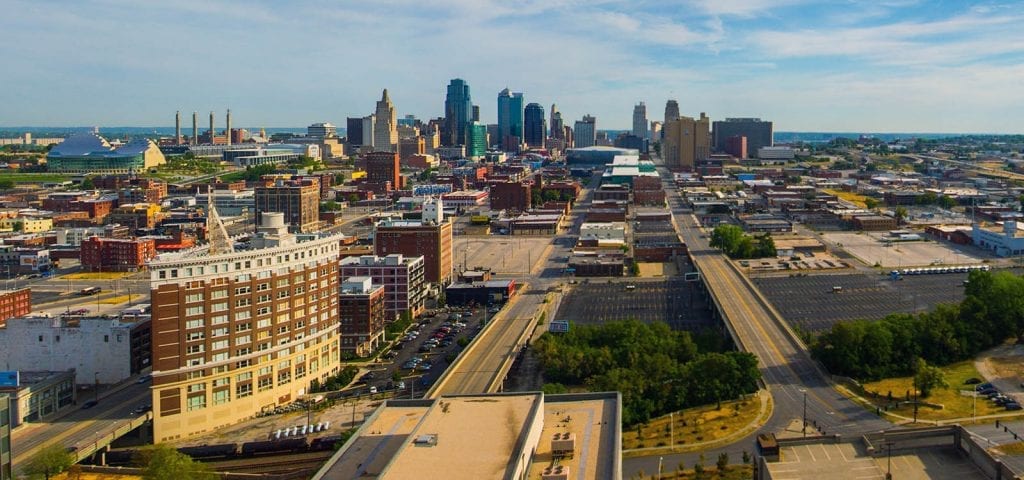 Downtown Kansas City from the Sheraton Hotel.