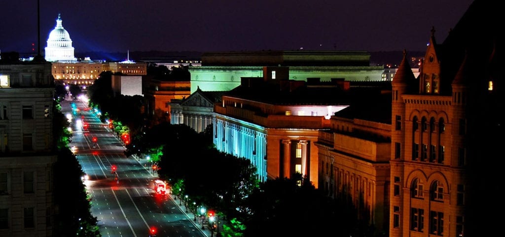 Nighttime in Washington D.C.