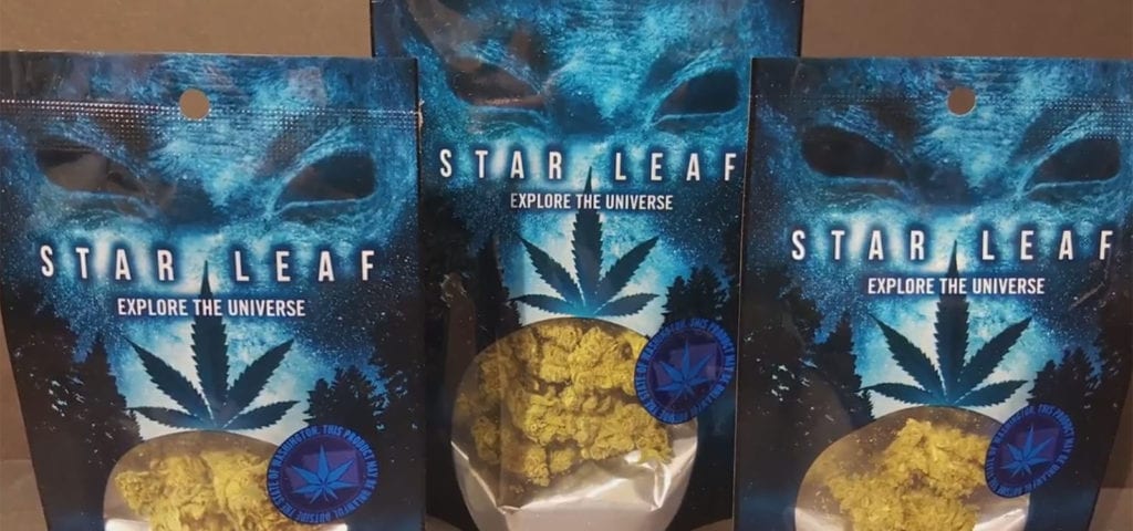 Star Leaf branded cannabis arrives March 1 at participating locations in Tacoma, Washington.