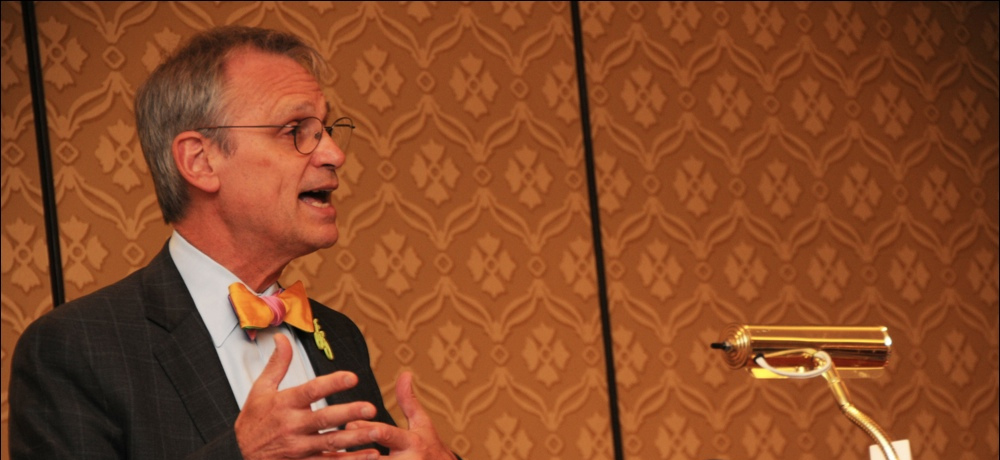 Oregon Congressman Rep. Earl Blumenauer, known for his progressive policies and colorful bow-ties.