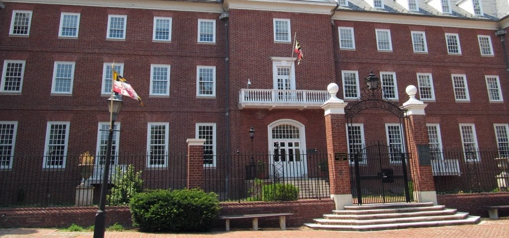 Building in Annapolis, Maryland -- the state's capital city.