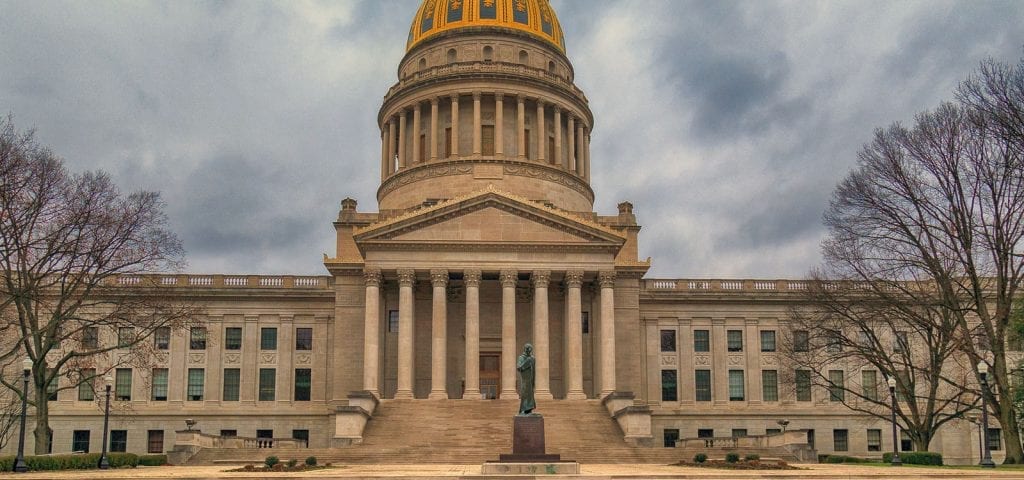 The West Virginia State Capitol Building in Charleston, West Virginia.