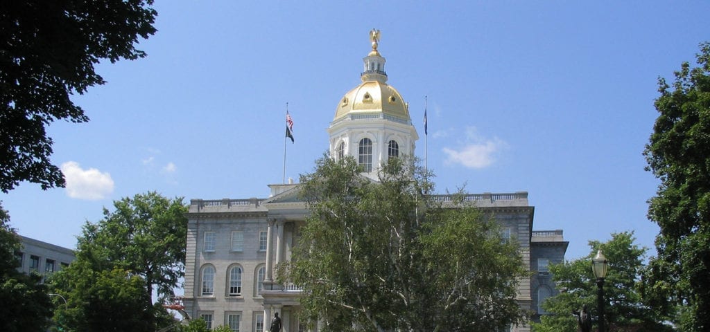 The New Hampshire Capitol Building located in Concord, New Hampshire.