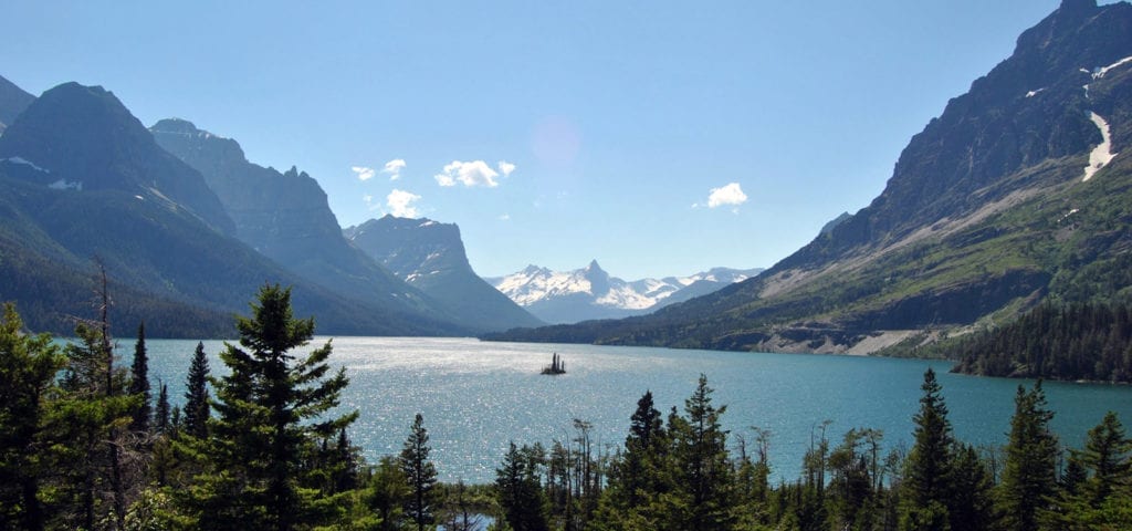 Wild Goose Island in Montana's Glacier National Park.