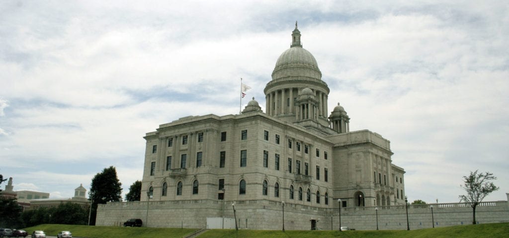 The Rhode Island State Capitol Building in Providence, Rhode Island.