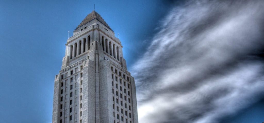 City Hall building in Los Angeles, California.