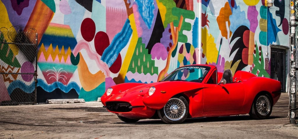 The Renew Sports Car, manufactured from hemp in Key West, Florida.