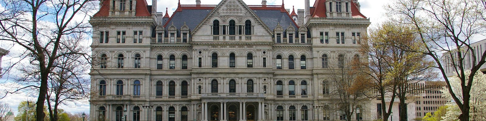 The New York State Capitol Building in Albany, New York.