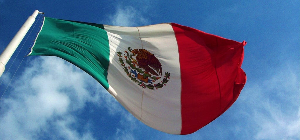 The flag of Mexico.