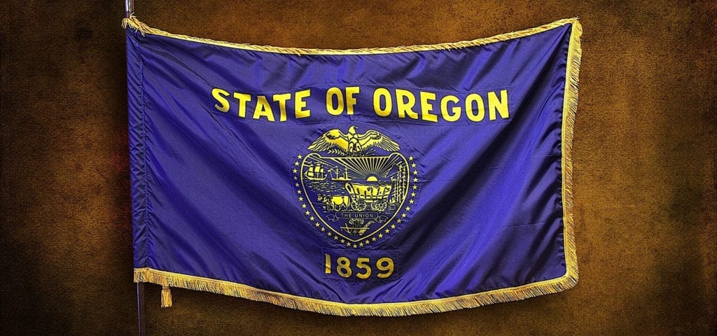The Oregon state flag.