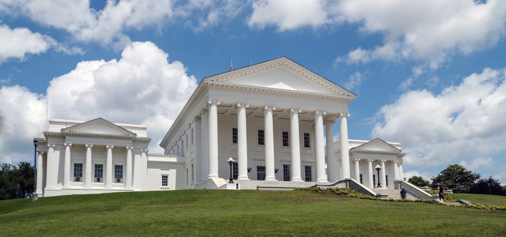 The Virginia State Capitol Building.