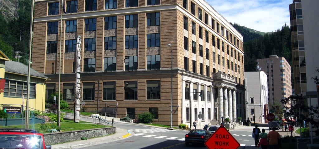 The Alaska state capitol building in Juneau, Alaska.