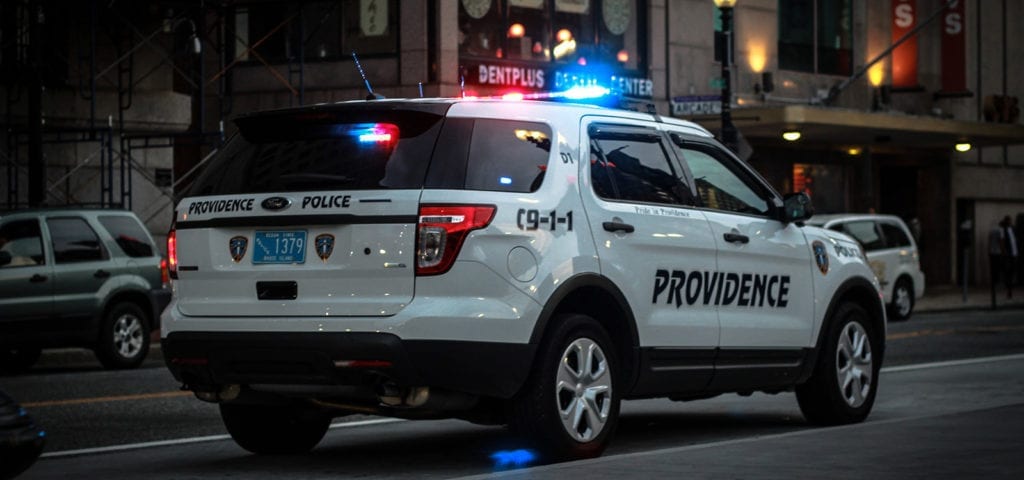 A police SUV from Providence, Rhode Island.