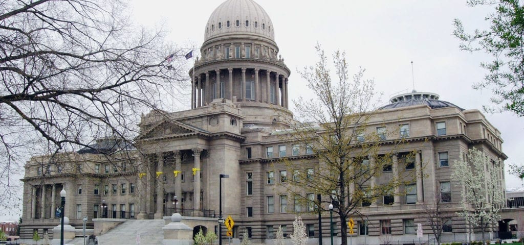 The Idaho State Capitol Building in Boise, Idaho.