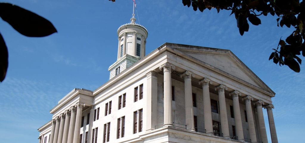 Photograph of the Tennessee Capitol Building in Nashville, Tennessee.