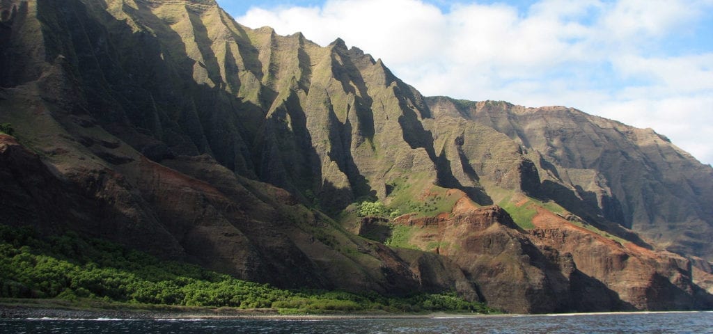 Mountain Range on Kaua'i island, Hawaii.