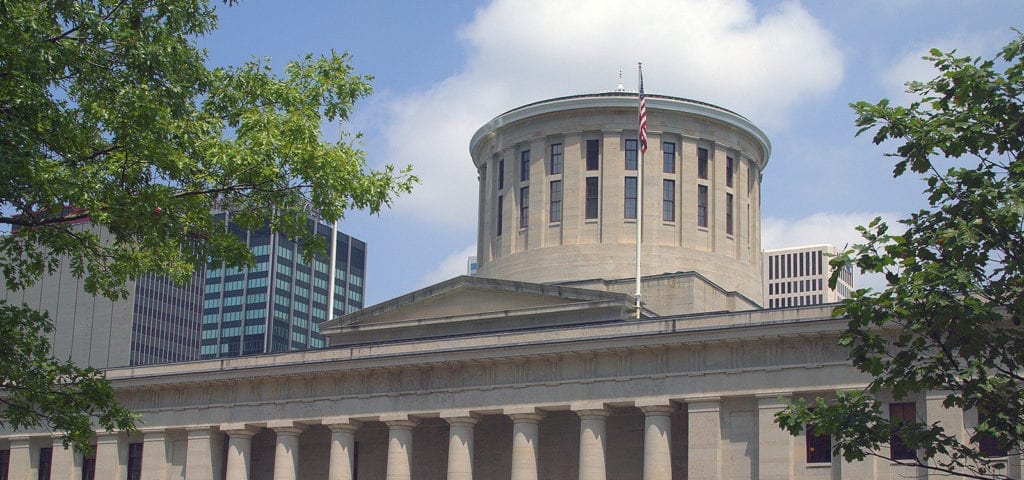 Ohio State Capitol Building in Columbus, Ohio.