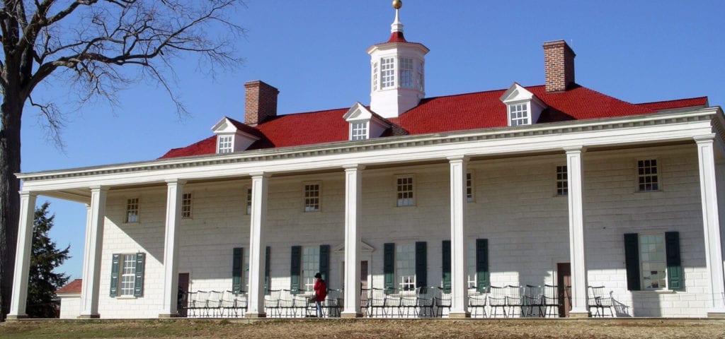 The estate of President George Washington, located in Mount Vernon, Virginia.