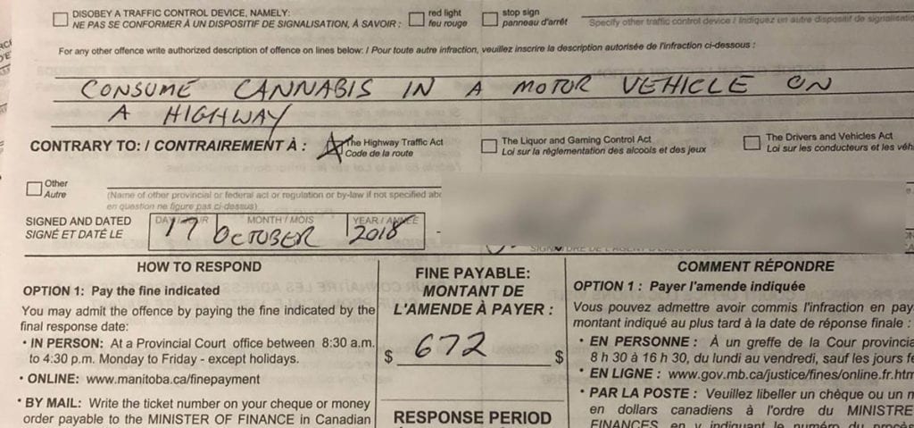 First Cannabis Citation